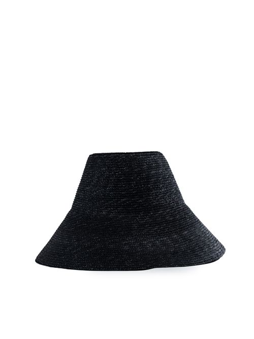 Cappello Fedora in paglia Nero Liviana Conti | A5SF50Y69-0